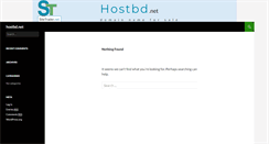 Desktop Screenshot of hostbd.net